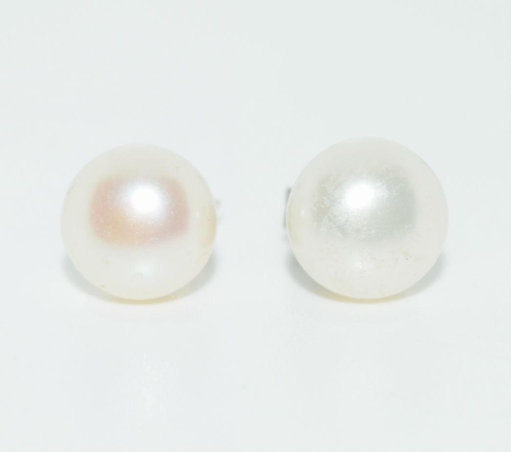 Sterling Silver 7mm Pearl Post Earrings (1 of 2)