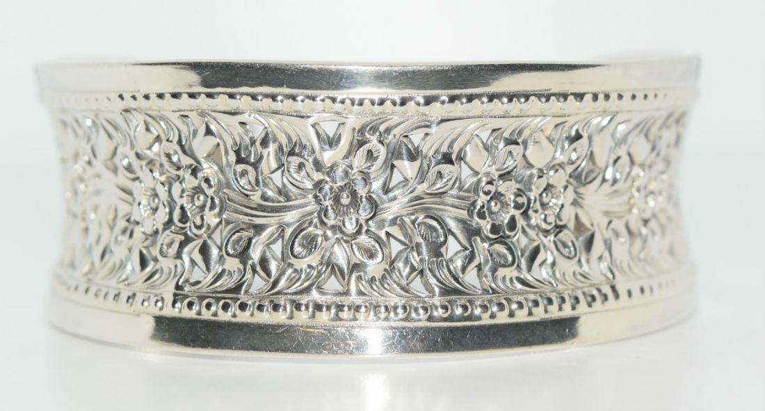 Sterling Silver Flower Cuff Bracelet (1 of 7)