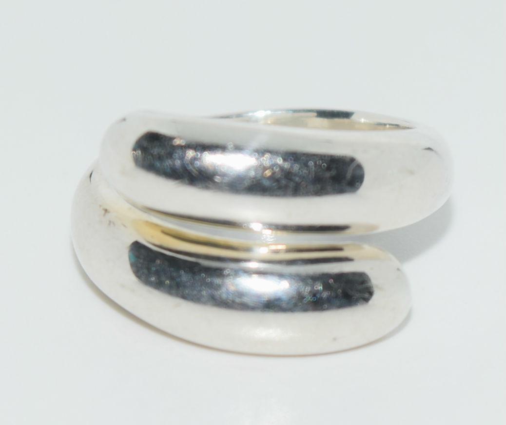 Sterling Silver Simple India Wrap Ring size 6 (1 of 5)
