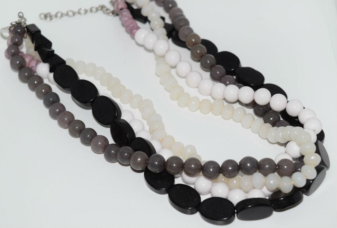 4 Strand bead necklace (1 of 2)