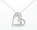Sterling Silver Diamond Heart Necklace
