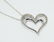Sterling Silver Diamond Heart Necklace - 2