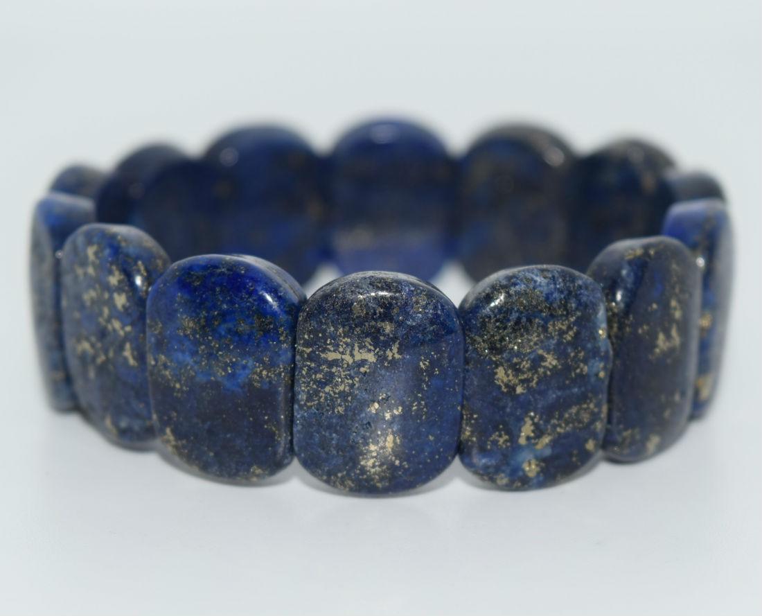 Lapis Lazuli Stretch Bangle Bracelet (1 of 3)
