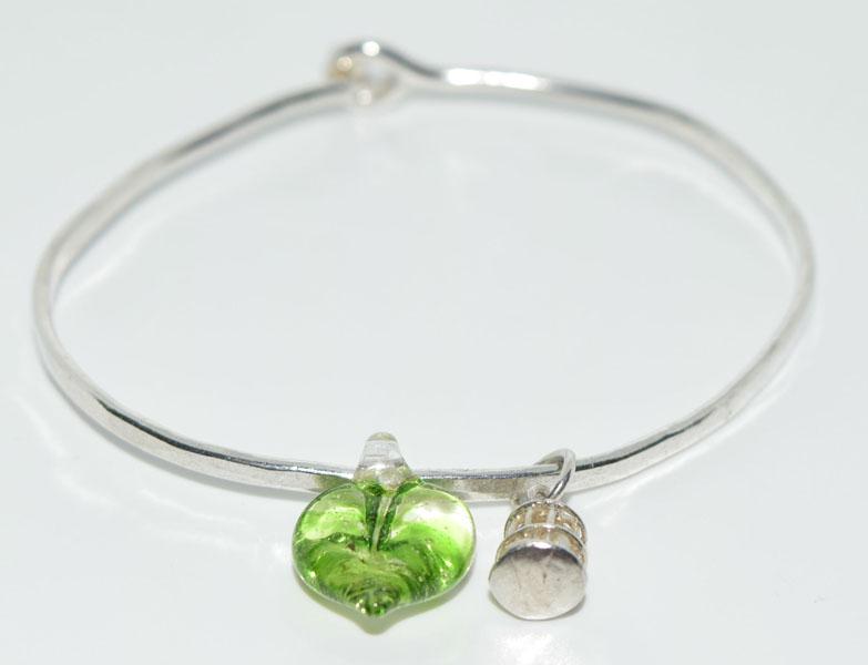 Artisan Sterling Hook Eye Bracelet (1 of 3)