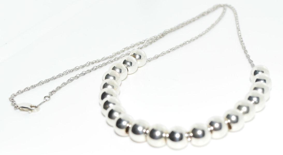Sterling Silver Slide Bead Necklace (1 of 3)