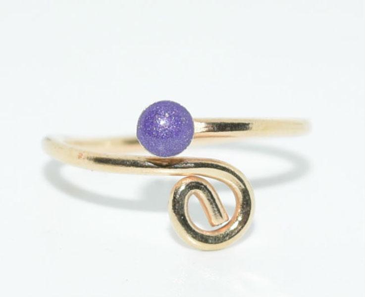 Gold over Silver Swirl Adj Ring (1 of 3)