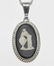 VTG Silver Wedge Wood Cameo Necklace