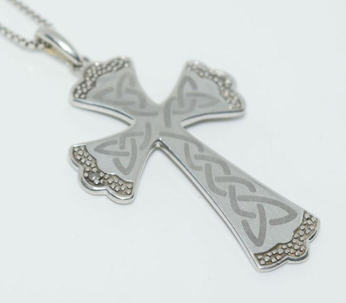 Sterling Silver Celtic Cross Necklace (1 of 3)