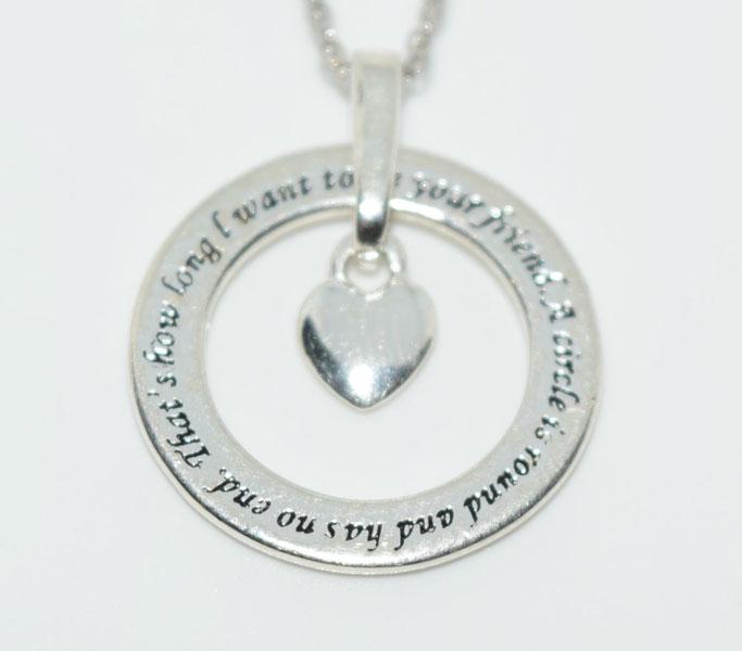 Sterling Silver Friend Circle Necklace (1 of 3)