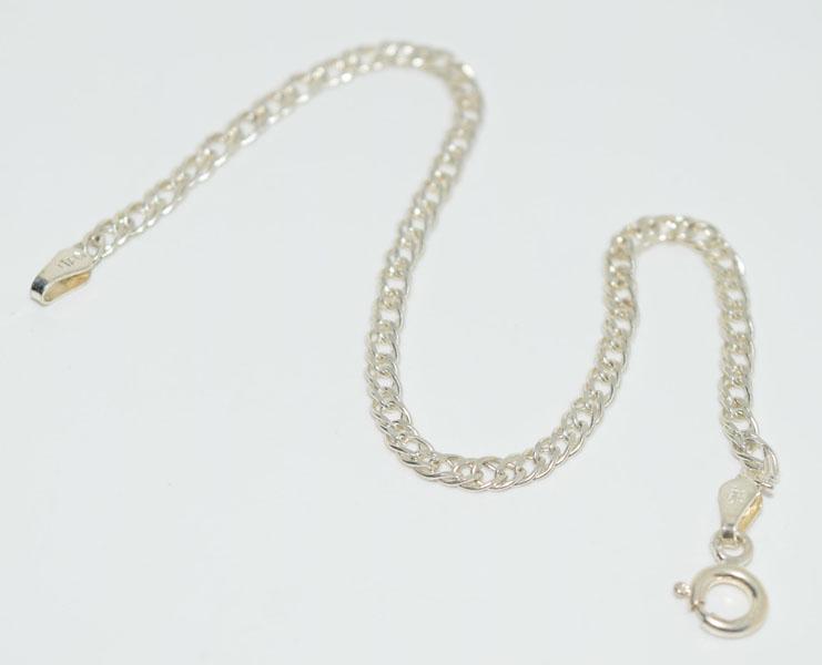 Italy Silver Curb Link Bracelet (1 of 3)