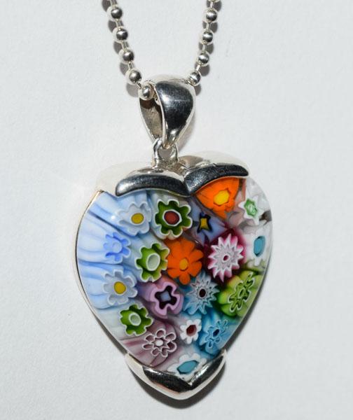 VTG Sterling  Murano Glass Necklace (1 of 6)