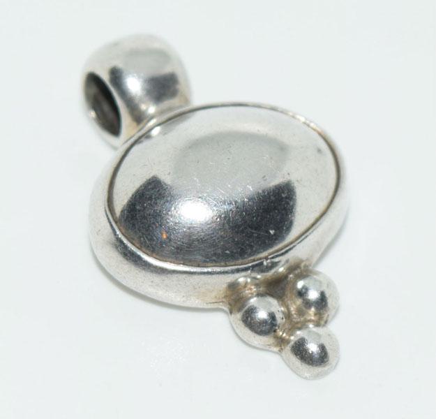 MEX Silver Domed Drop Pendant (1 of 3)