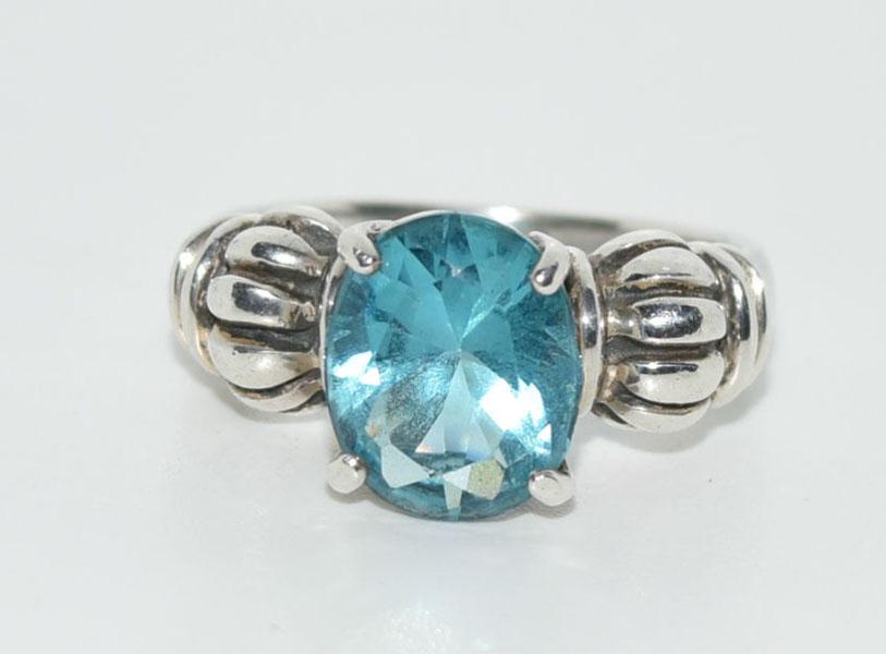 Sterling Cz Ring sz 7.5 Ring (1 of 6)