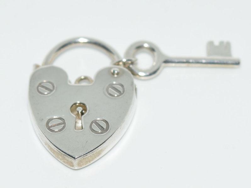 Sterling Silver Lock & Key Pendant (1 of 3)