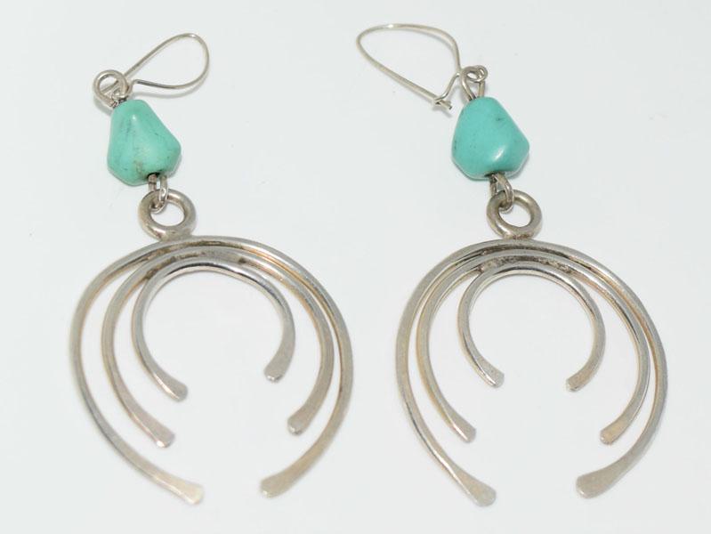 VTG Sterling Squash Blossom Earrings (1 of 3)