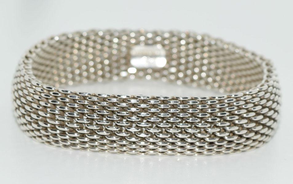 Tiffany & Co Sterling Silver Mesh Bracelet (1 of 4)