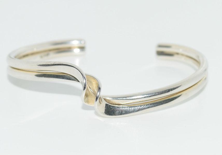 Sterling Silver Twisted Wrap Cuff Bracelet (1 of 3)