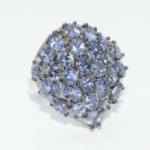 Sterling Silver Purple Cz Cluster Ring (1 of 5)