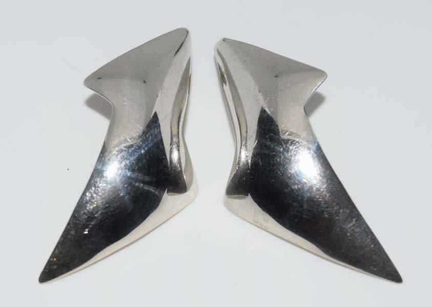 Large Sterling Silver Earrings (1 of 3)
