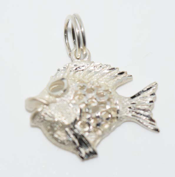 Sterling Silver Fish Charm or Pendant (1 of 3)