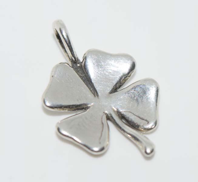 Sterling Silver Four Leaf Clover Pendant (1 of 3)