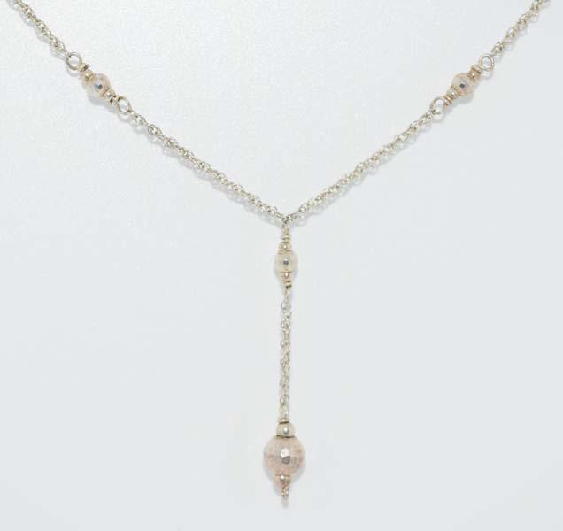 Sterling Silver Disco Ball Necklace (1 of 2)