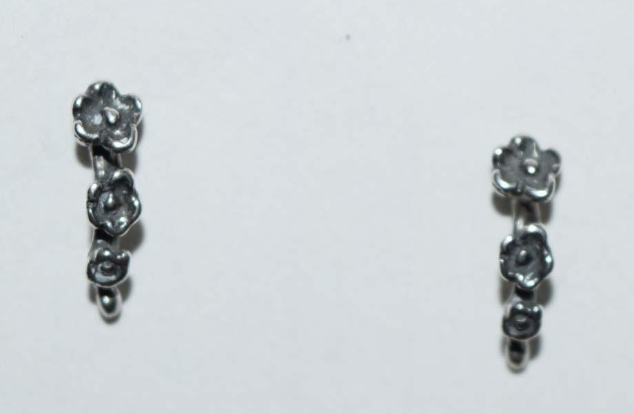 Sterling Silver Dainty Flower Stud Earrings (1 of 3)
