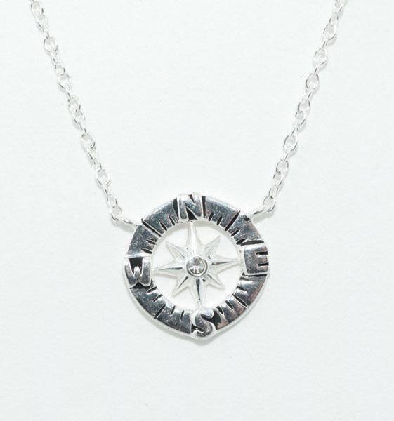 Sterling Silver Compass Necklace (1 of 4)