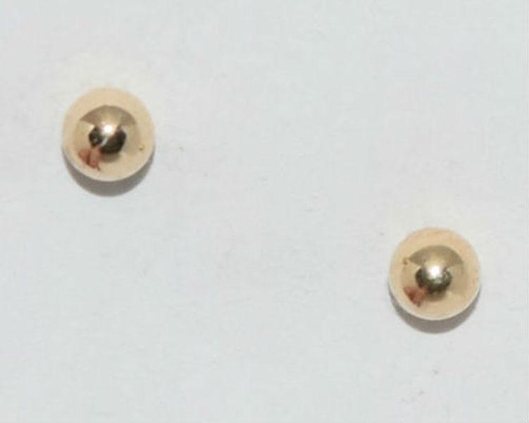 14K Gold 3mm Ball Post Earrings (1 of 3)