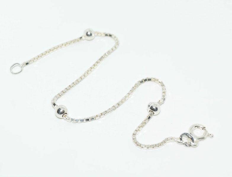 Sterling Silver Milor Bead Box Chain Bracelet (1 of 3)