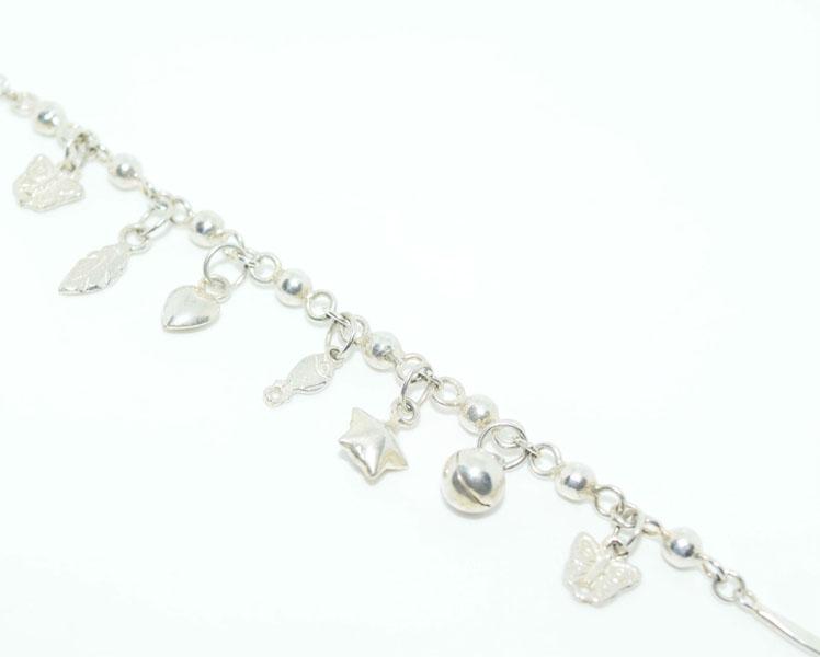 VTG Sterling Cha Cha Charm Bracelet (1 of 4)