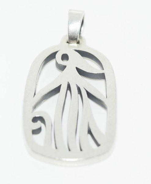 Very Rare James Avery Women Wave Pendant: This pendant measure’s 21.1mm wide with a 46mm drop weighs 11.10grams & stamped Avery 925.