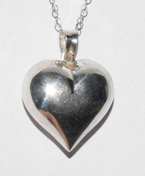 Sterling Silver Bubble Heart Necklace (1 of 4)