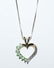 Gold Over Sterling Emerald & Diamond Heart Necklace