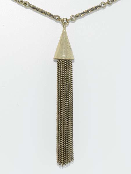 Fashion Tassel Necklace: Tassel necklace | Measurement: 26.5” – 28” length, 112mm pendant drop
