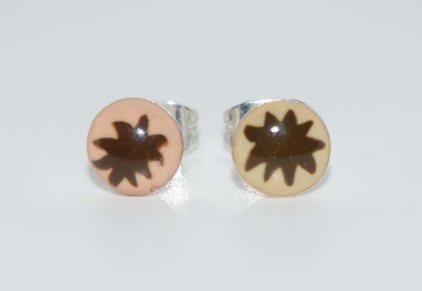 Sterling Silver Star Burst Stud Earrings (1 of 2)