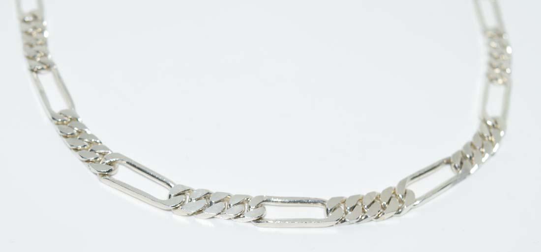 Sterling Silver Figaro Chain Necklace (1 of 3)