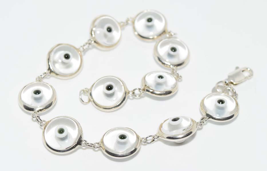 Sterling Silver Evil Eye Bracelet (1 of 2)
