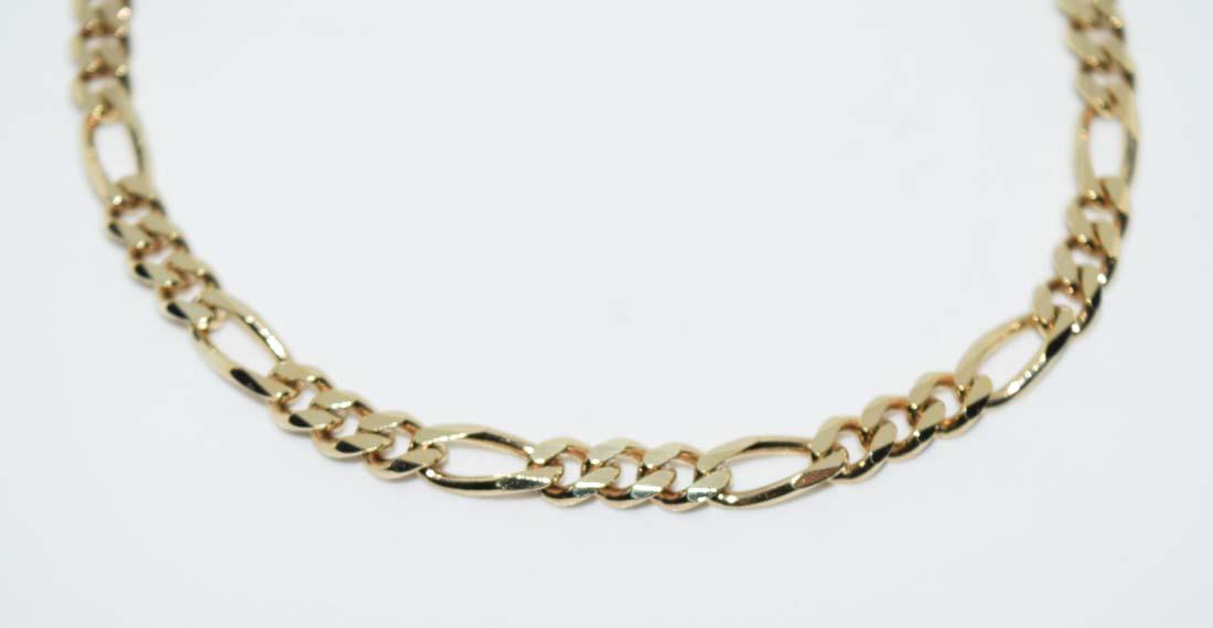 Italian Sterling Silver Figaro Chain Bracelet (1 of 3)