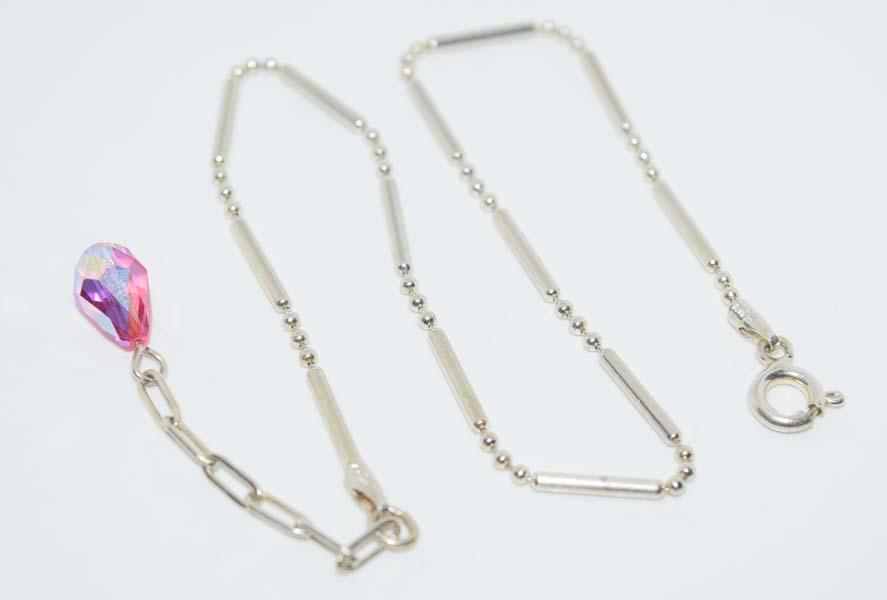 Italian Sterling Chain Link Bracelet or Anklet (1 of 3)