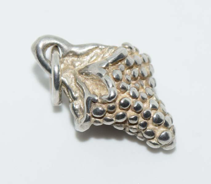 Sterling Silver Strawberry Charm or Pendant: Sterling silver strawberry charm or pendant | Measurement: 22mm drop, 11.3mm width