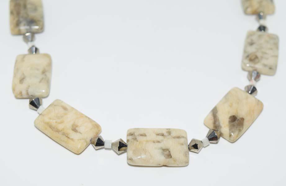 Natural Stone & Bead Necklace (1 of 2)