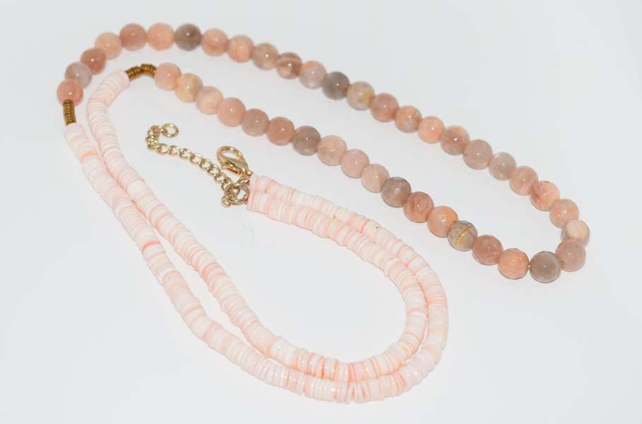 Shell & Natural Stone Necklace (1 of 3)
