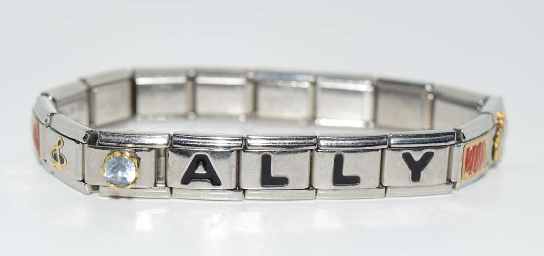 Italian Stainless Steel Charm Bracelet (1 of 6)