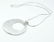 Vintage Sterling Circle Stamp Round Necklace - 4