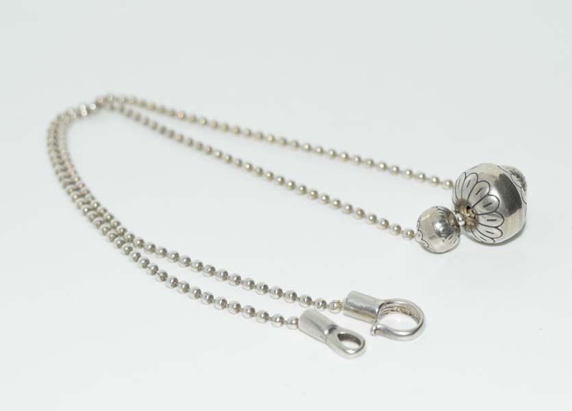 Tested Sterling Native Design Beaded Necklace (1 of 5)