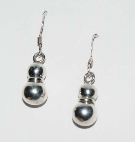 Sterling Silver Double Ball Drop Earrings (1 of 4)