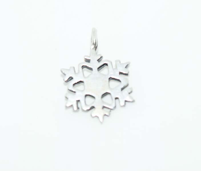 Tested Sterling Silver Snowflake Charm (1 of 3)