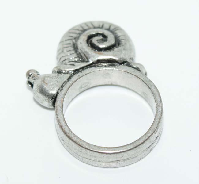 Fashion Silver Tone Snail Ring Sz7 (1 of 5)