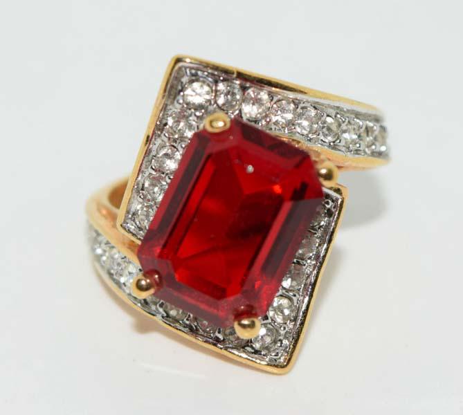 18K Plated Sz9 Large Dinner RIng (1 of 8)